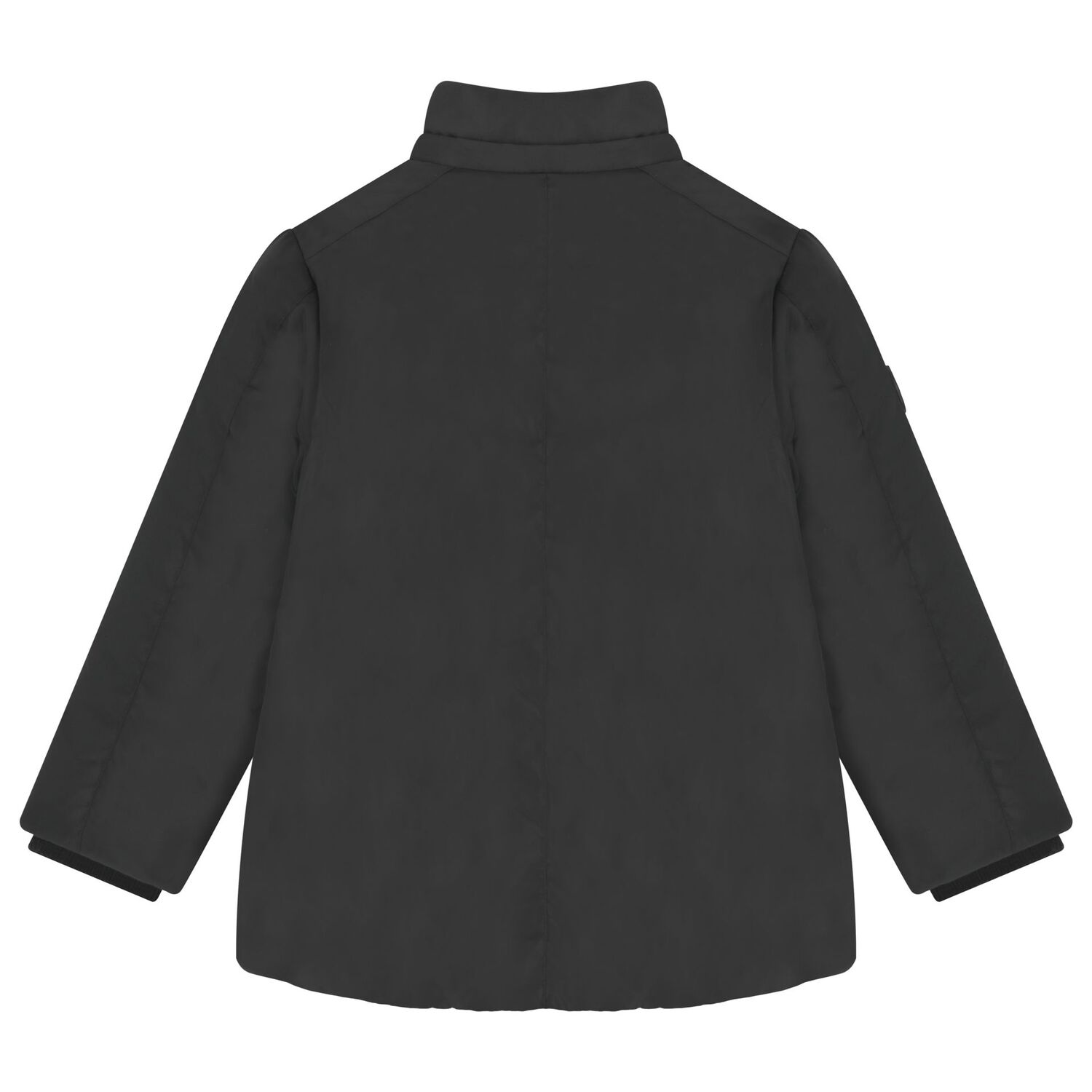 Boys Black Padded Puffer Jacket, 1, hi-res
