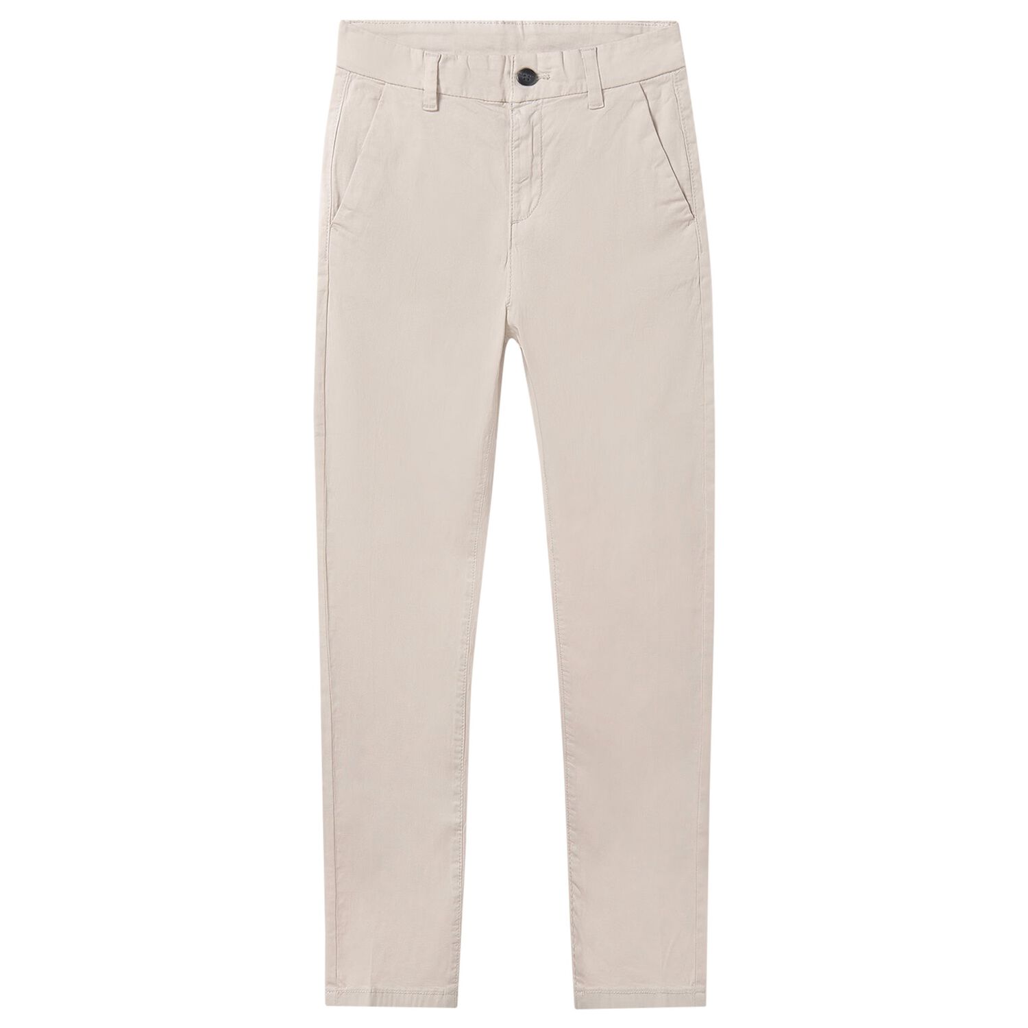 Boys Beige Chino Trousers, 2, hi-res image number null