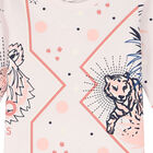 Younger Girls Pink Logo Tiger Top, 1, hi-res
