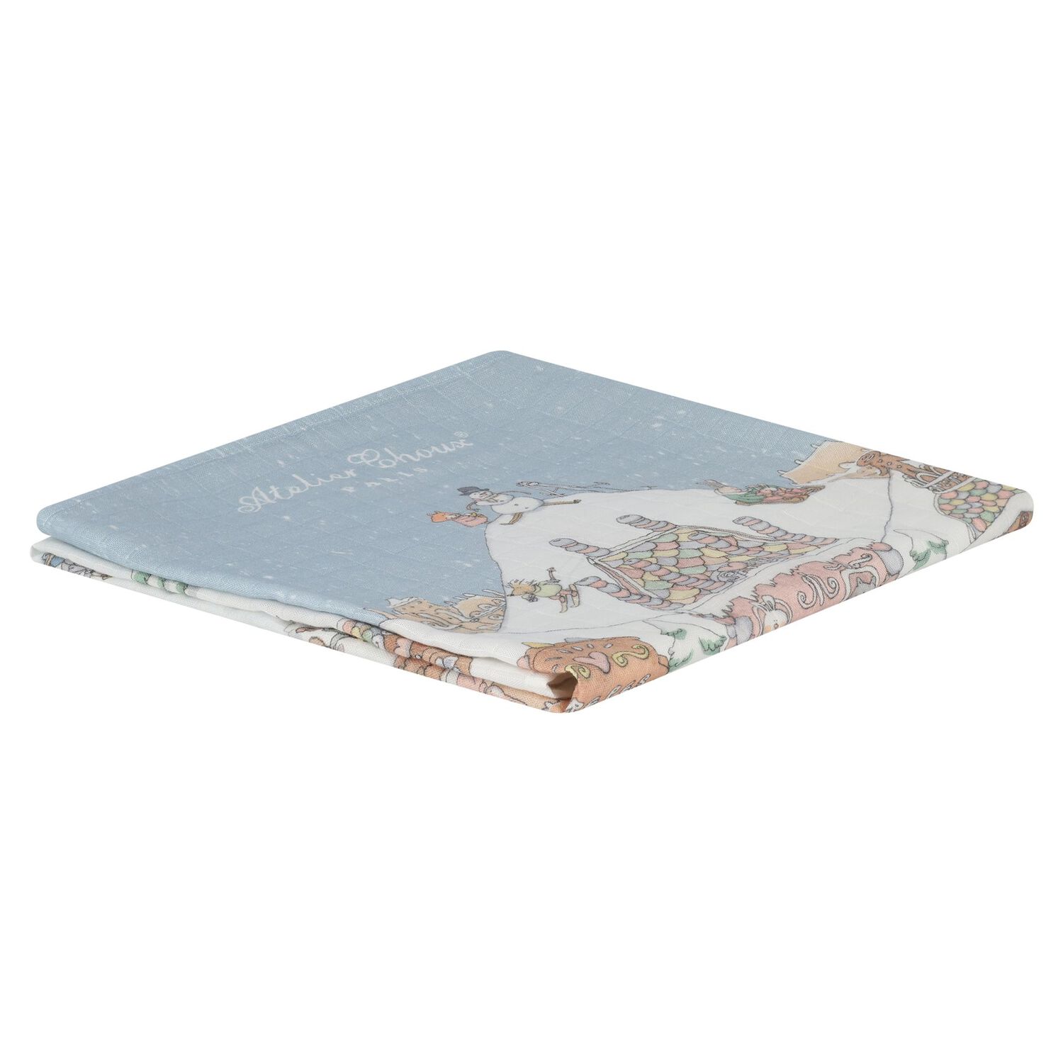 قماط بالشعار باللون الأبيض والأزرق للأطفال , 1, hi-res image number null