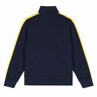 Boys Navy Logo Zip Up Top, 1, hi-res