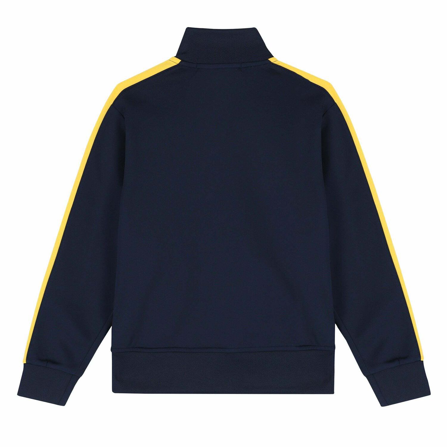 Boys Navy Logo Zip Up Top, 1, hi-res
