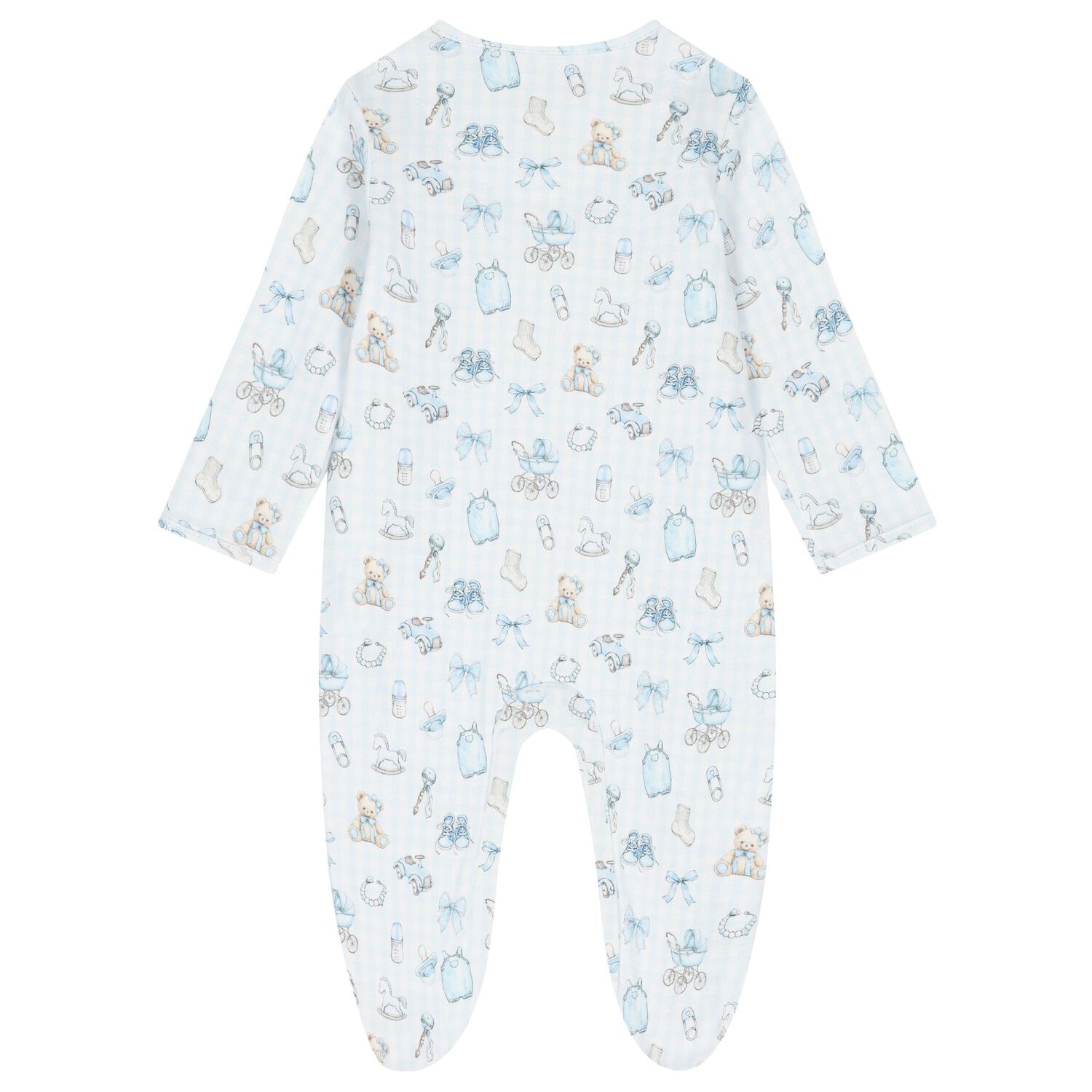 Blue Nursery Print Babygrow, 1, hi-res image number null