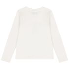 توب بنات باكمام طويله بطبعه تيدى بير باللون الابيض , 1, hi-res