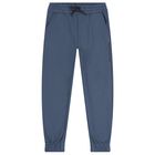 Boys Ivory & Blue Tracksuit Set ( 3 Piece ), 1, hi-res