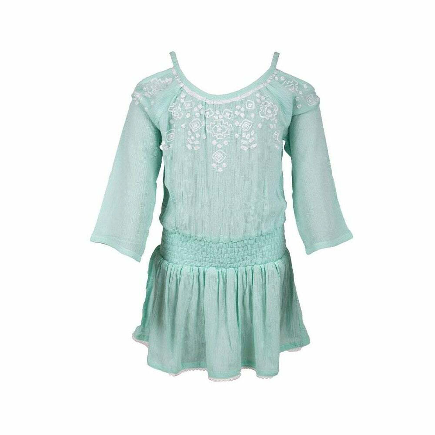 Girls Aqua Beach Dress, 1, hi-res image number null