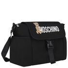 حقيبه تغيير حفاضات بالشعار بطبعه تيدى بير باللون الاسود , 1, hi-res