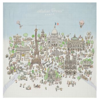Paris Baby Swaddle Carré Blanket