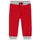 Baby Boys Red Reindeer Tracksuit, 1, hi-res