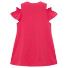 Girls Pink Ruffled Dress Set, 1, hi-res