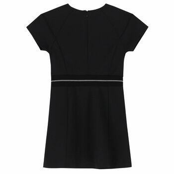 Girls Black Logo Dress