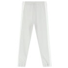 Boys White & Grey Logo Joggers, 1, hi-res