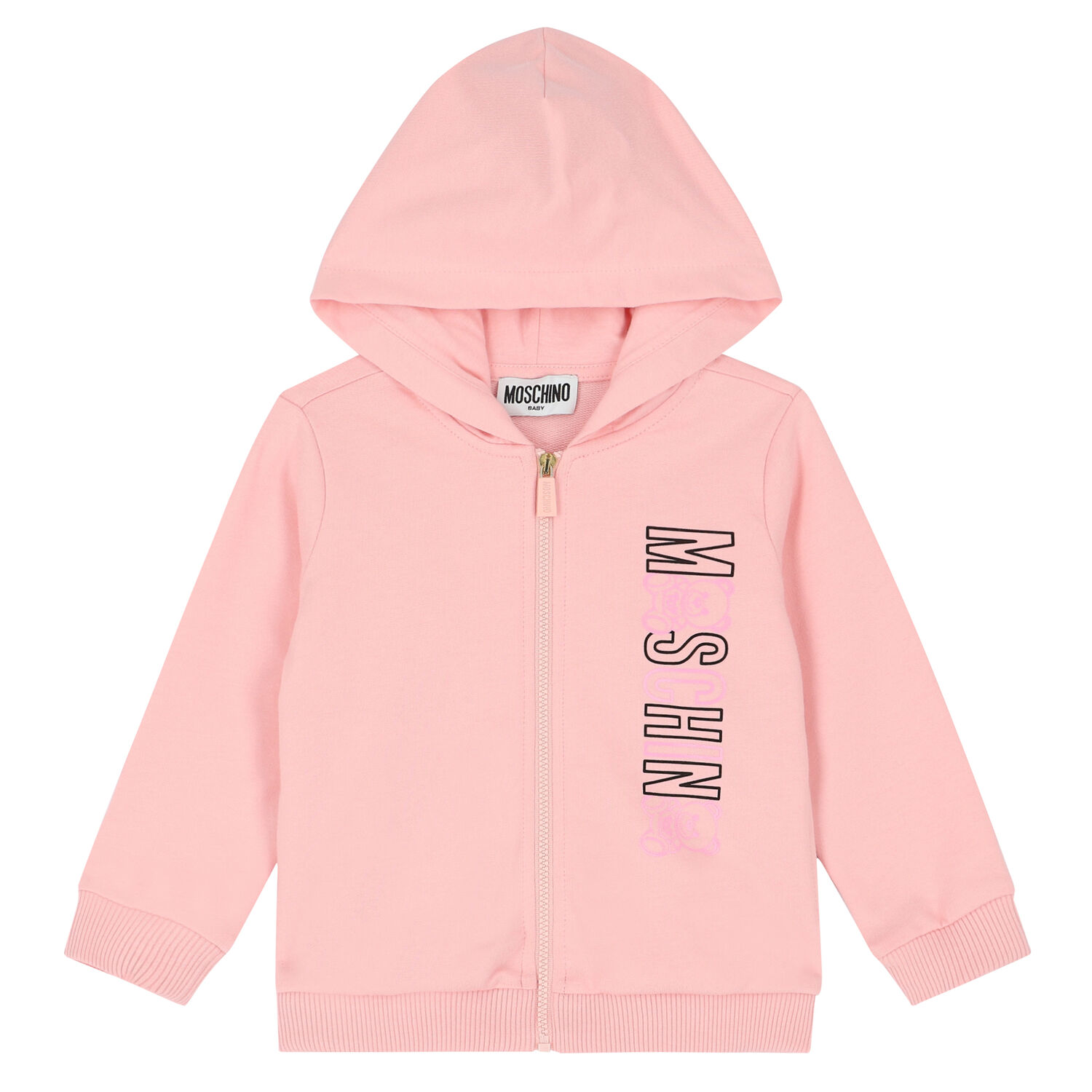 Younger Girls Pink Logo Tracksuit, 3, hi-res