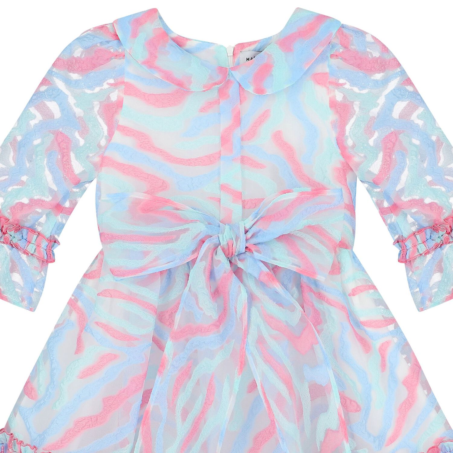 Girls Blue & Pink Dress, 1, hi-res