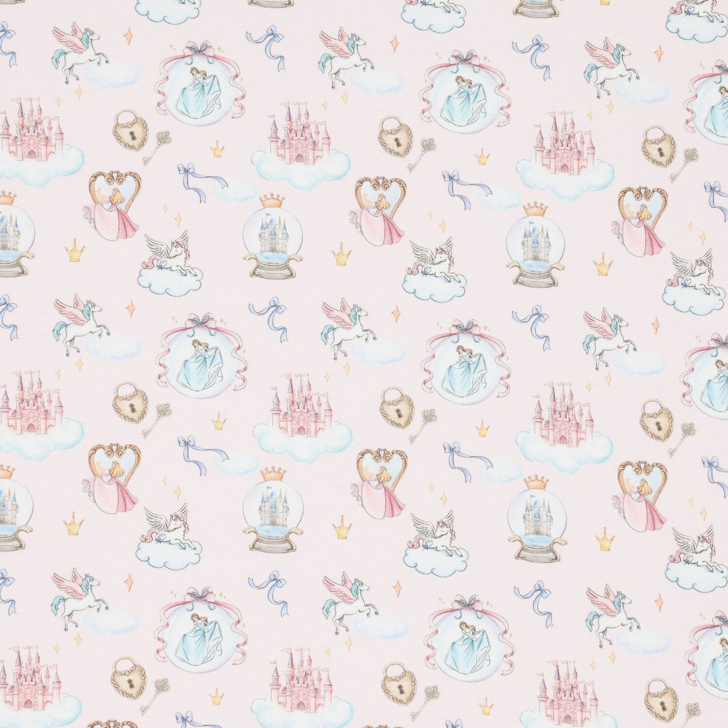 Baby Girls Pink Princess Blanket, 1, hi-res