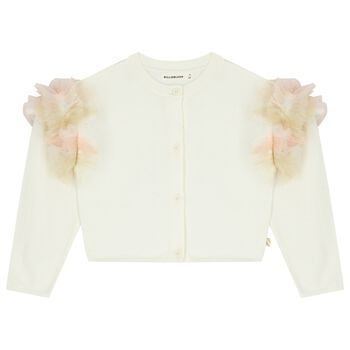 كارديجان محبوك باللون العاجي للبنات