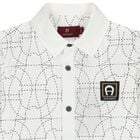 Younger Boys White Logo Shirt, 1, hi-res