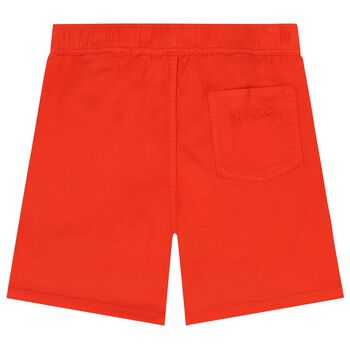 Boys Red Logo Shorts