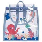 Boys Blue Transparent Backpack, 2, hi-res