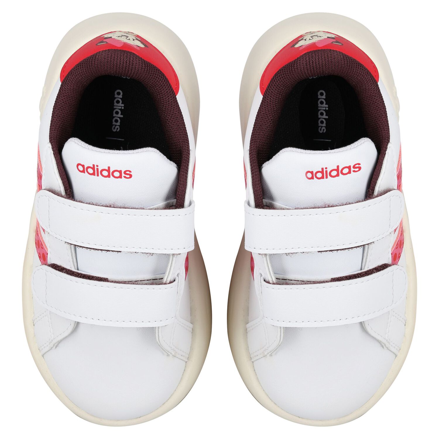 Girls White & Pink Grand Court Bubblecomfy Minnie Trainers, 1, hi-res image number null