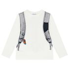 Boys Ivory Backpack Long Sleeve Top, 1, hi-res