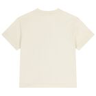 Girls Ivory Teddy Bear Logo T-Shirt, 1, hi-res