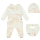 Ivory & Beige Geo Map Babygrow Set, 2, hi-res