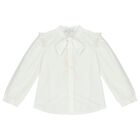 Girls Ivory & Brown Dress Set, 1, hi-res