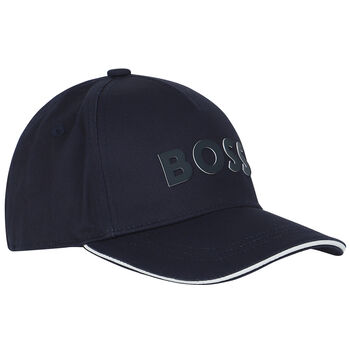 Boys Navy Blue Logo Cap
