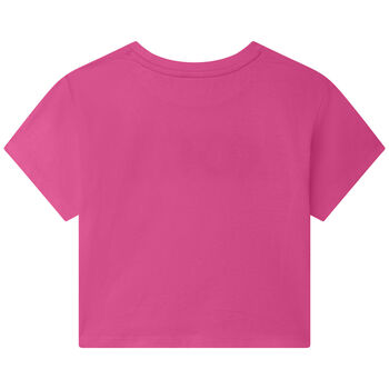 Girls Pink Logo T-Shirt