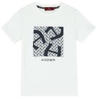 Boys White Logo T-Shirt, 1, hi-res