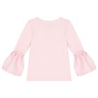 طقم ليغنز بنات بفيونكة باللون الوردي, 1, hi-res