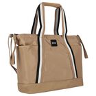 Beige Logo Baby Changing Bag, 1, hi-res