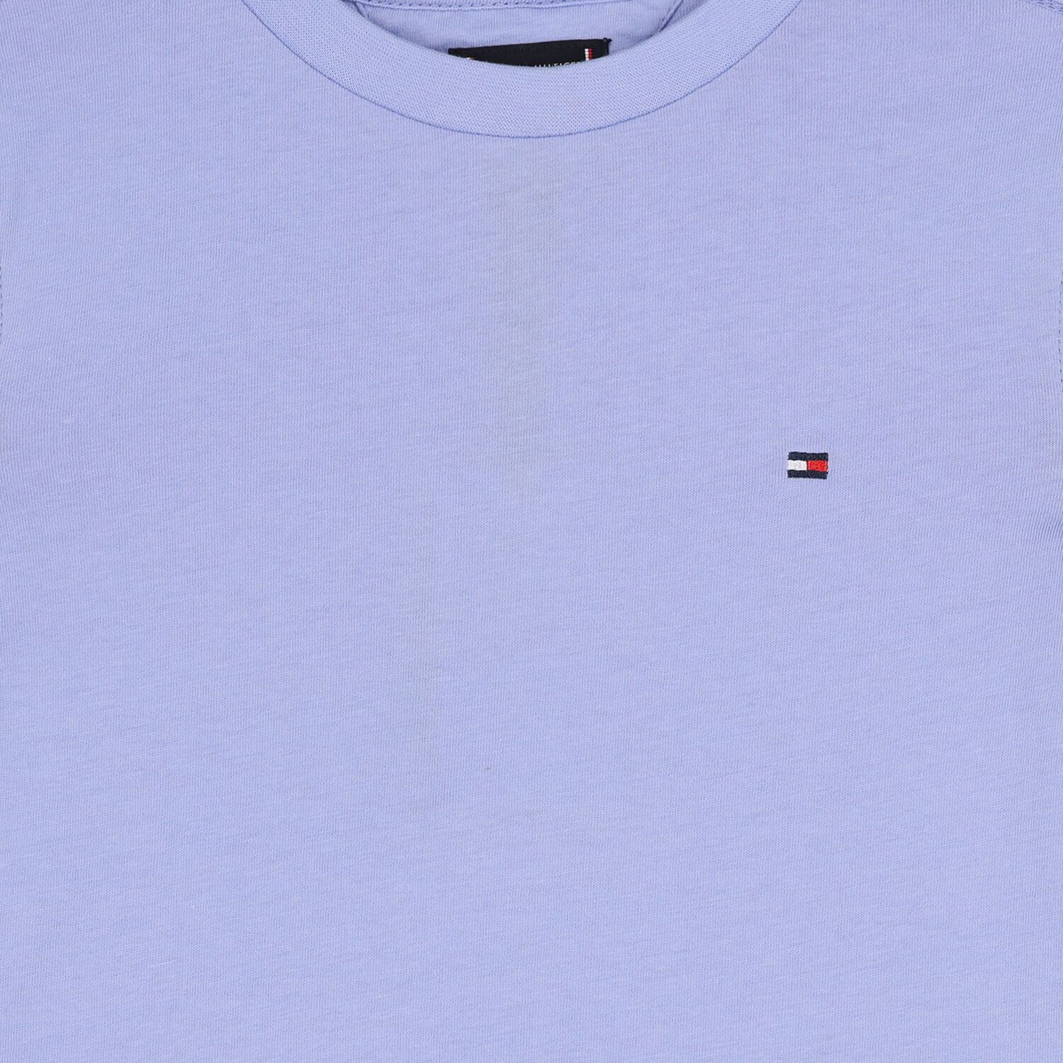 تيشيرت اولاد بالشعار باللون البنفسجى , 1, hi-res