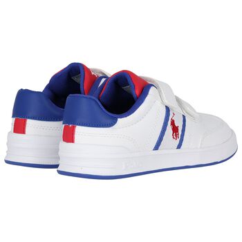 Boys White Logo Trainers