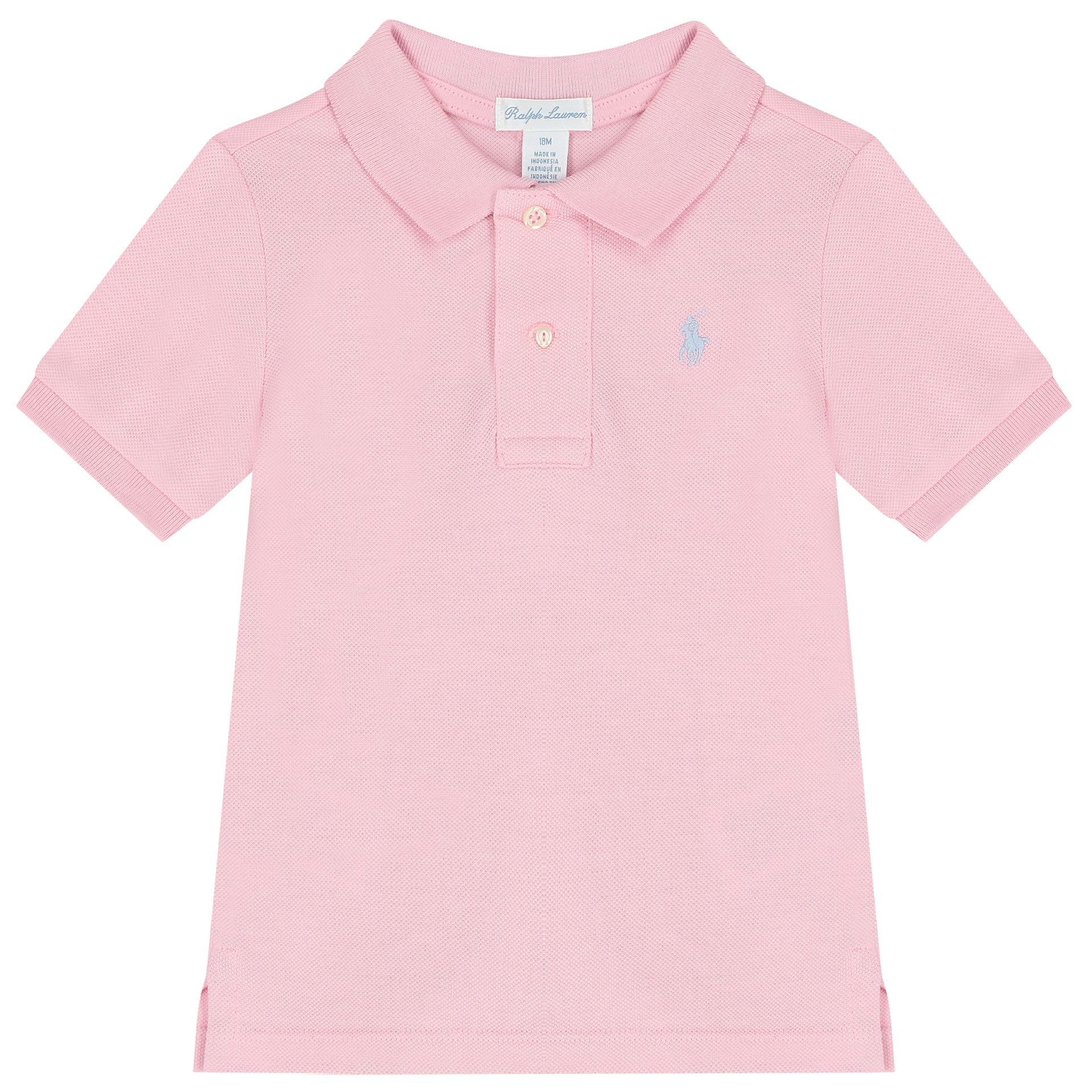 Baby boy pink ralph lauren shirt outlet