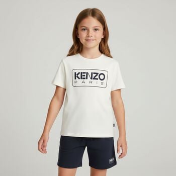 Boys Navy Blue Logo Shorts