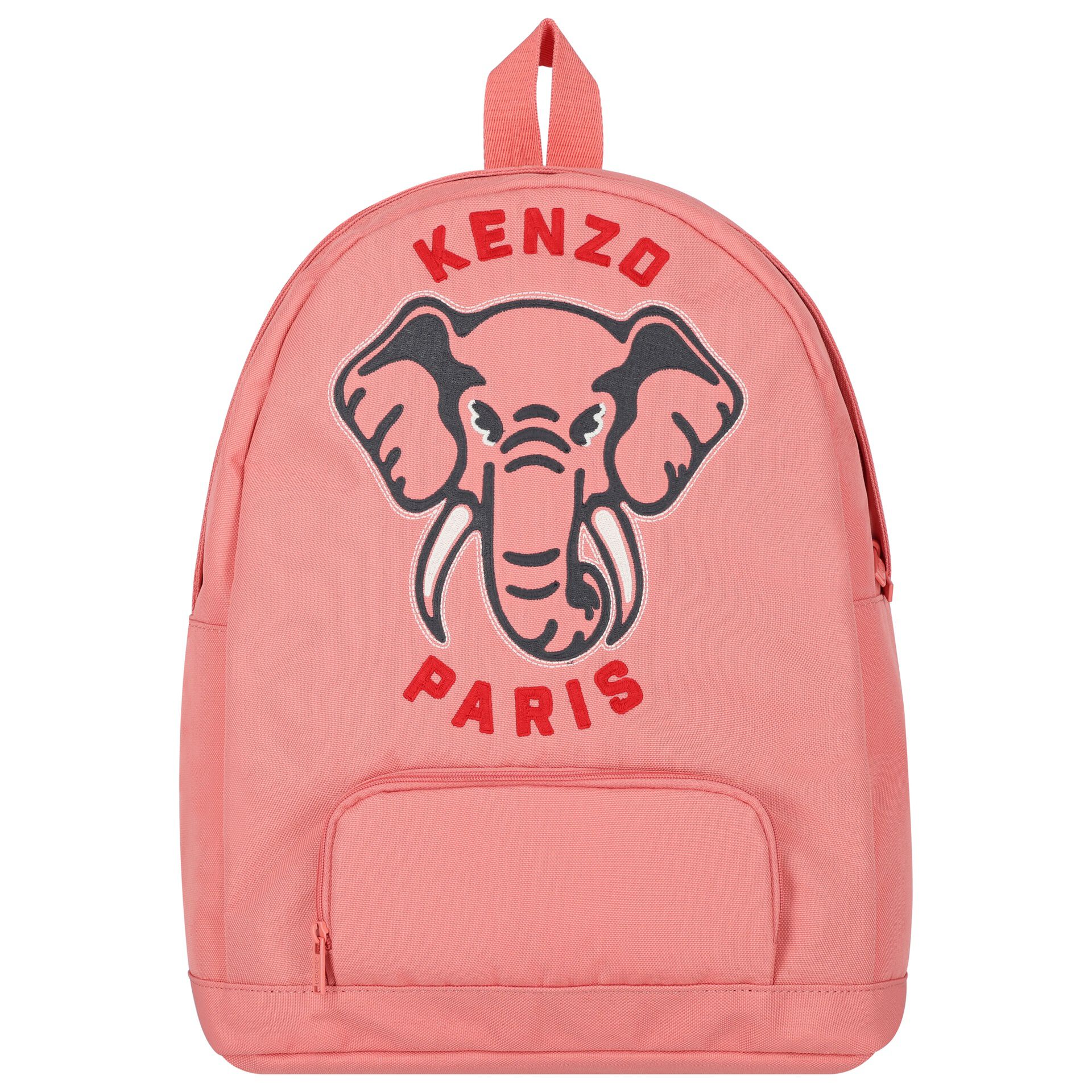 KENZO KIDS Girls Pink Elephant Logo Backpack Junior Couture UAE