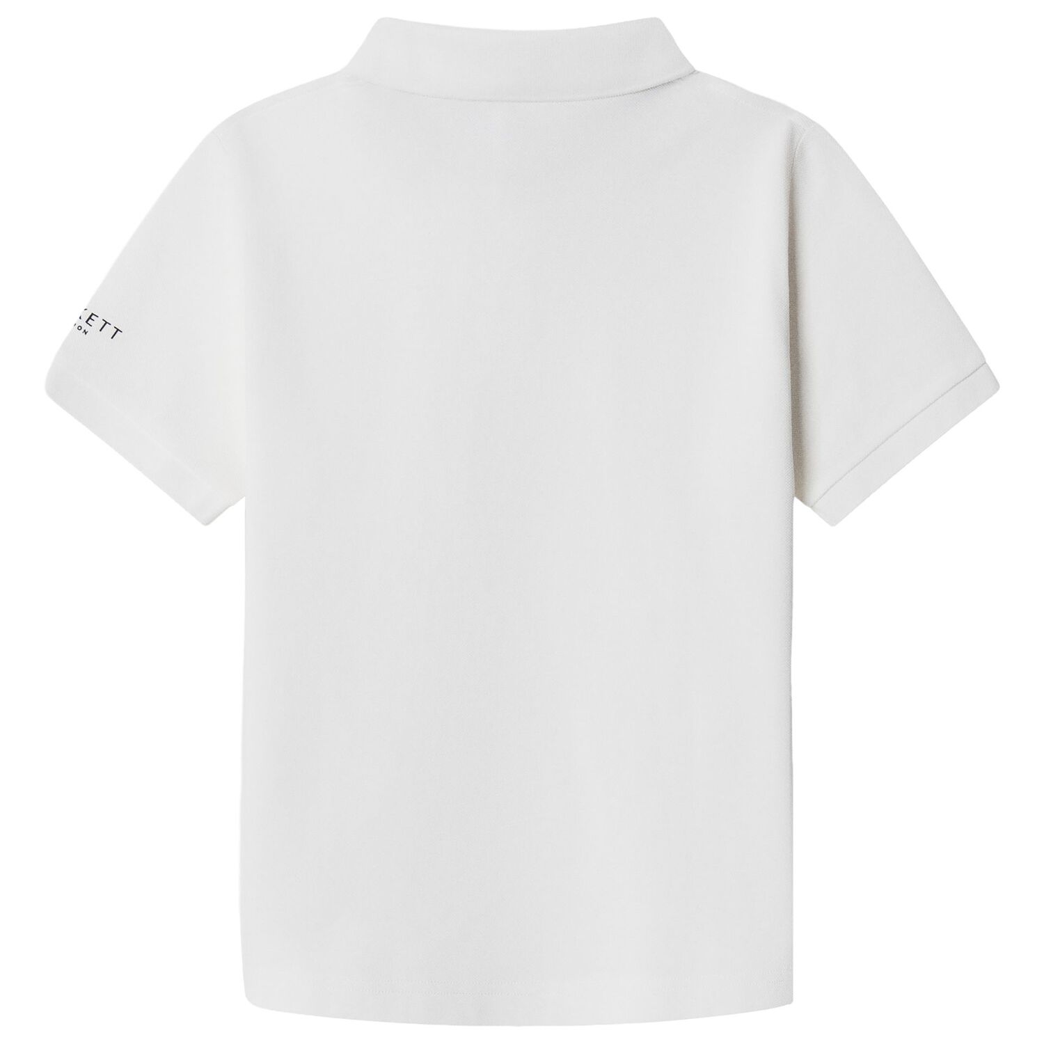 Boys White Logo Polo Shirt, 2, hi-res