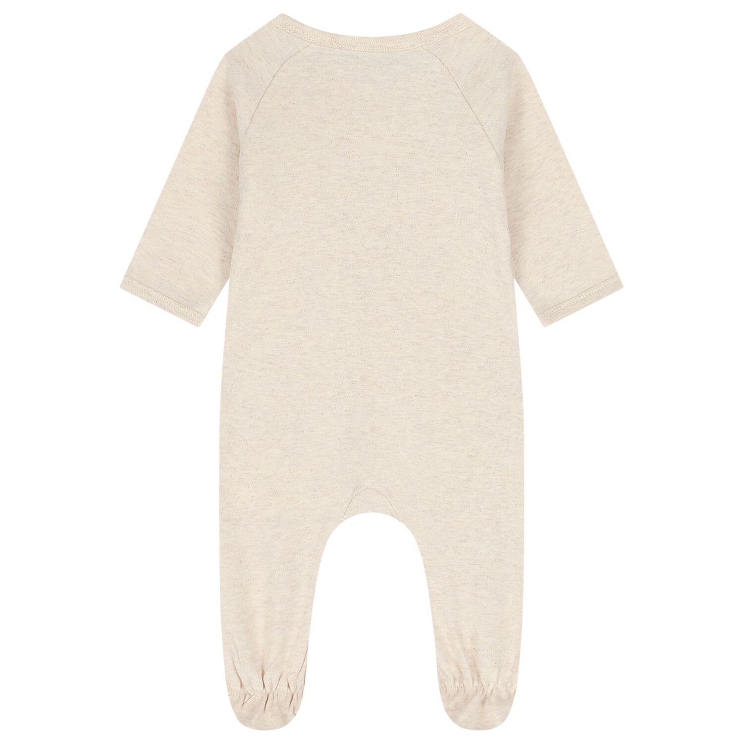 Baby Girls Beige & Pink Boke Flower Babygrows ( 2 Pack ) , 1, hi-res