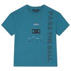 Boys Aqua T-Shirt, 2, hi-res