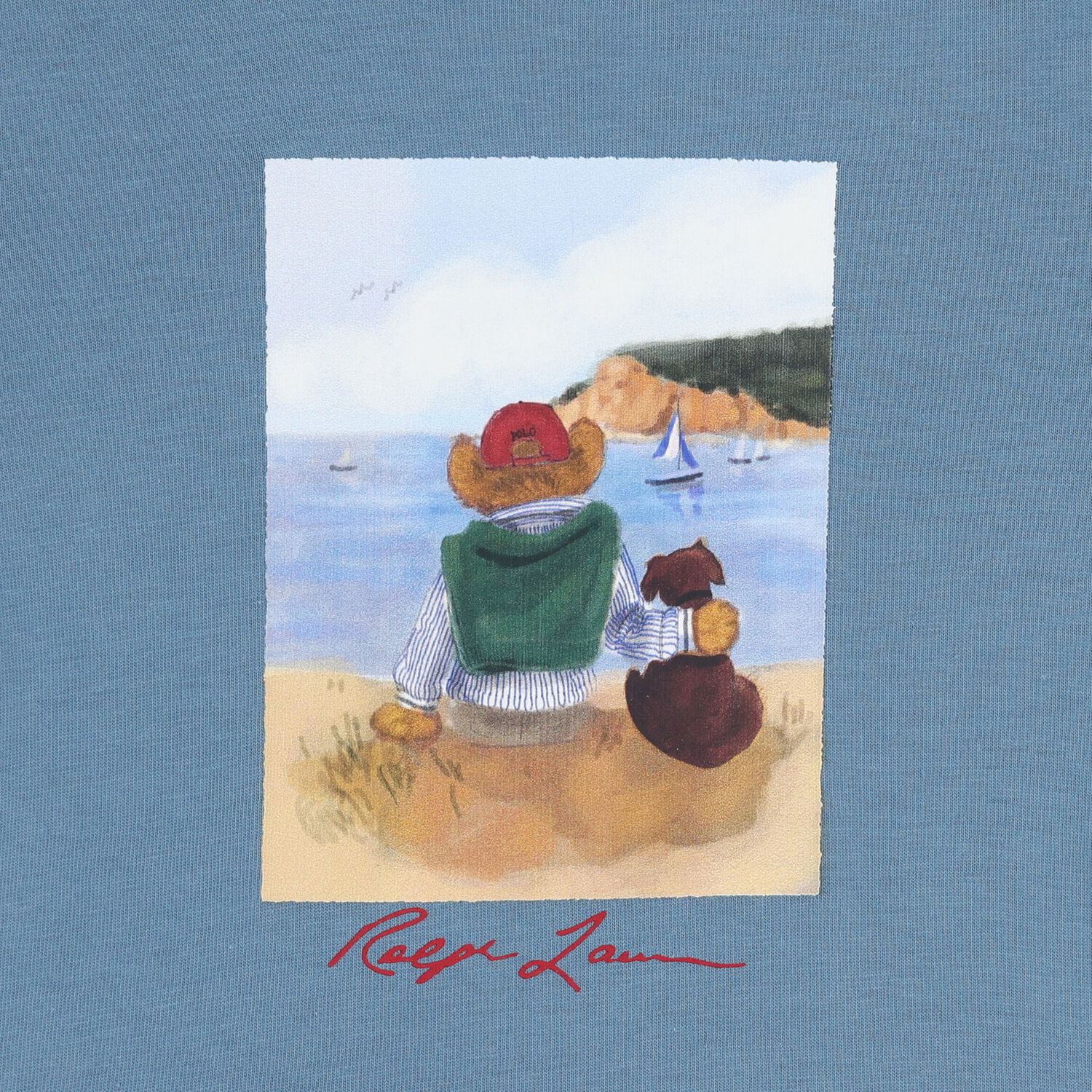 Baby Boys Blue Polo Bear T-Shirt, 1, hi-res