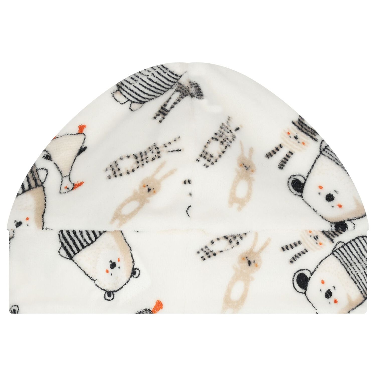 طقم هدايا افرول مخملي باللون العاجي, 1, hi-res