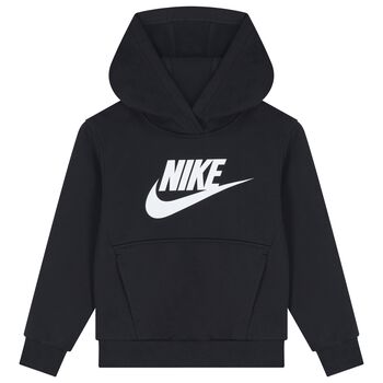 Black Logo Hooded Top