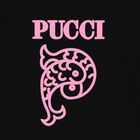 فستان بنات بالشعار باللون الأسود, 2, hi-res