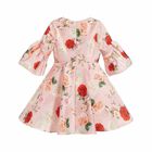 Girls Pink Satin Dress, 1, hi-res