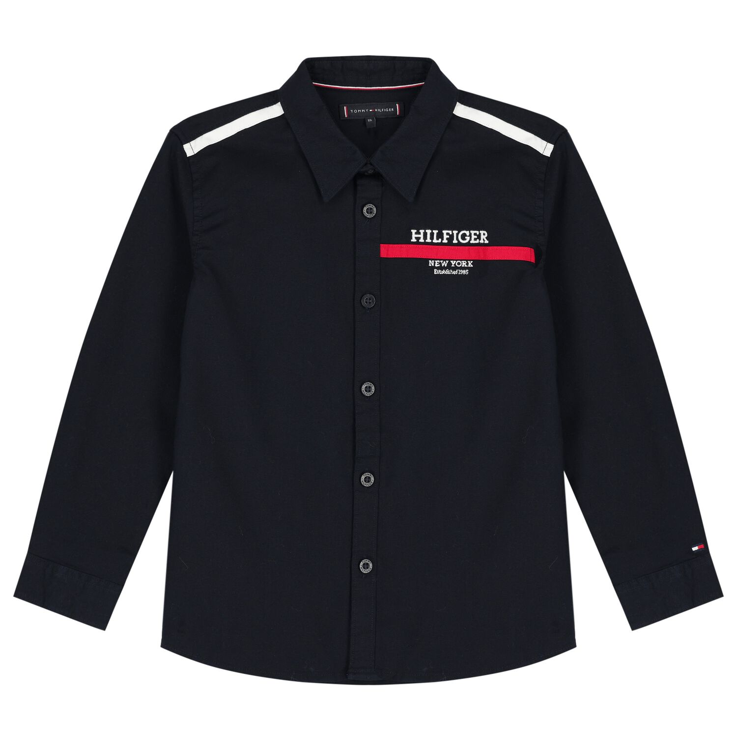 تيشيرت أولاد بالشعار باللون الكحلي, 1, hi-res image number null