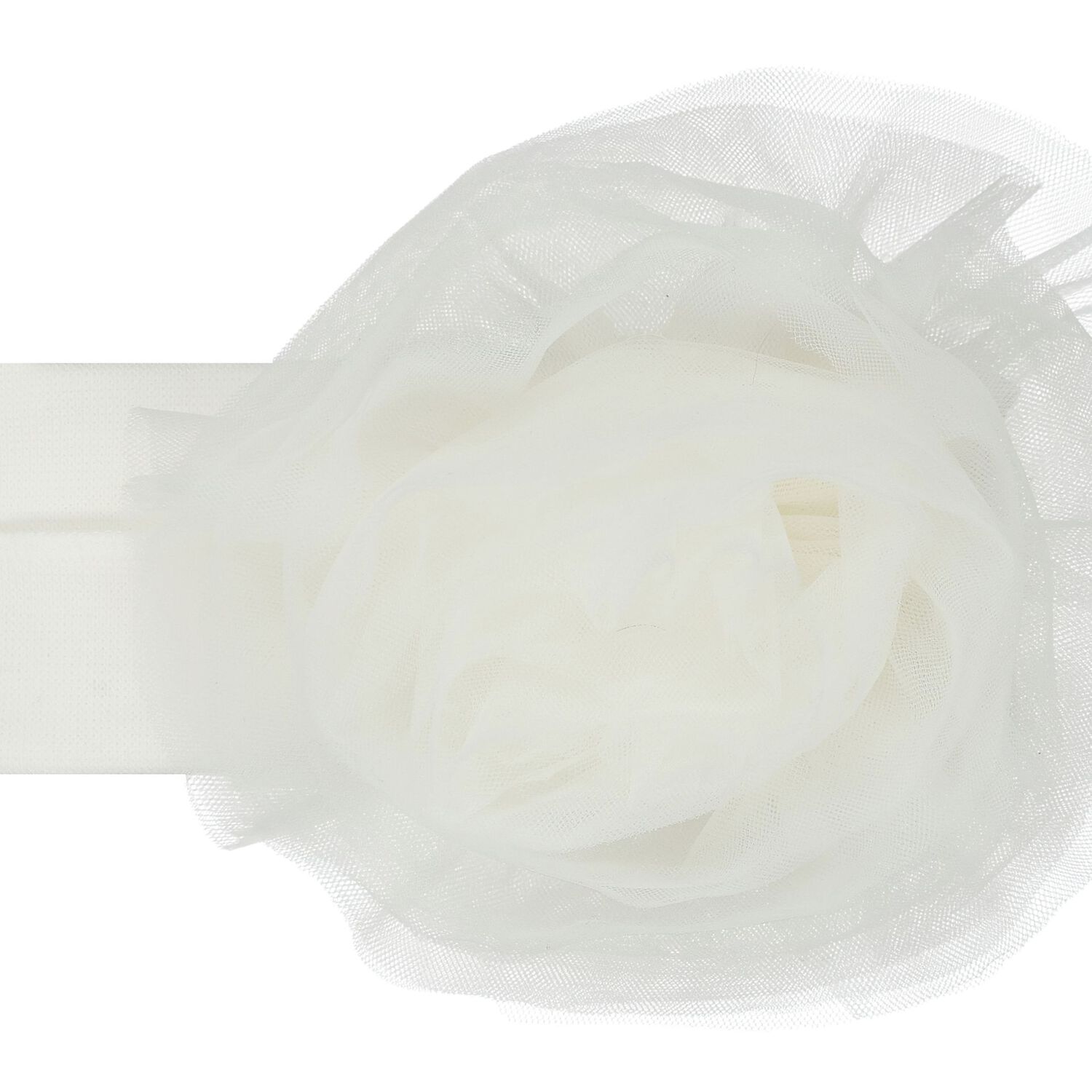 Baby Girls Ivory Flower Headband, 1, hi-res