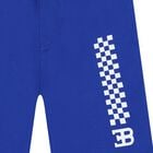 Boys Blue Logo Shorts, 1, hi-res