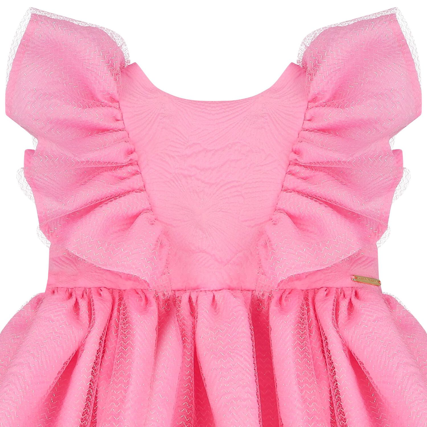 Girls Pink Ruffled Dress, 1, hi-res image number null